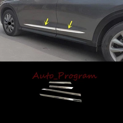 For Infiniti QX50 2019-2023 Electroplate Body Side Molding Door Bottom Trim 4X - Image 1 of 4