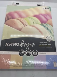 Astro Designs multi hard stock paper 50 count, rainbow - Picture 1 of 2