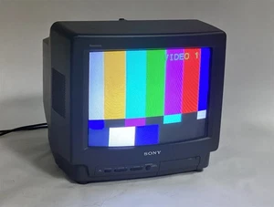 Sony KV-13TR28 Trinitron 13" Vintage Retro Gaming CRT Color TV *No Remote* - Picture 1 of 6