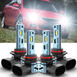 For Honda Accord 2003-2007 LED Headlight 4x Bulbs White High/Low Beam 9005 9006 - Picture 1 of 12