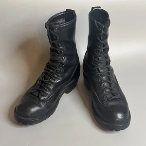 Wesco Custom 10” Jobmaster Lineman’s Boots 8.5 D Black READ - Steel Shank Rugged - Picture 1 of 13
