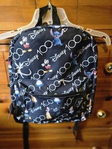 New Authentic Disney 100-Year Edition Backpack Book Bag Mickey Stitch Princess - Picture 1 of 4
