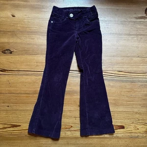 Limited Too purple velvet flare pants SIZE 6 - Picture 1 of 4