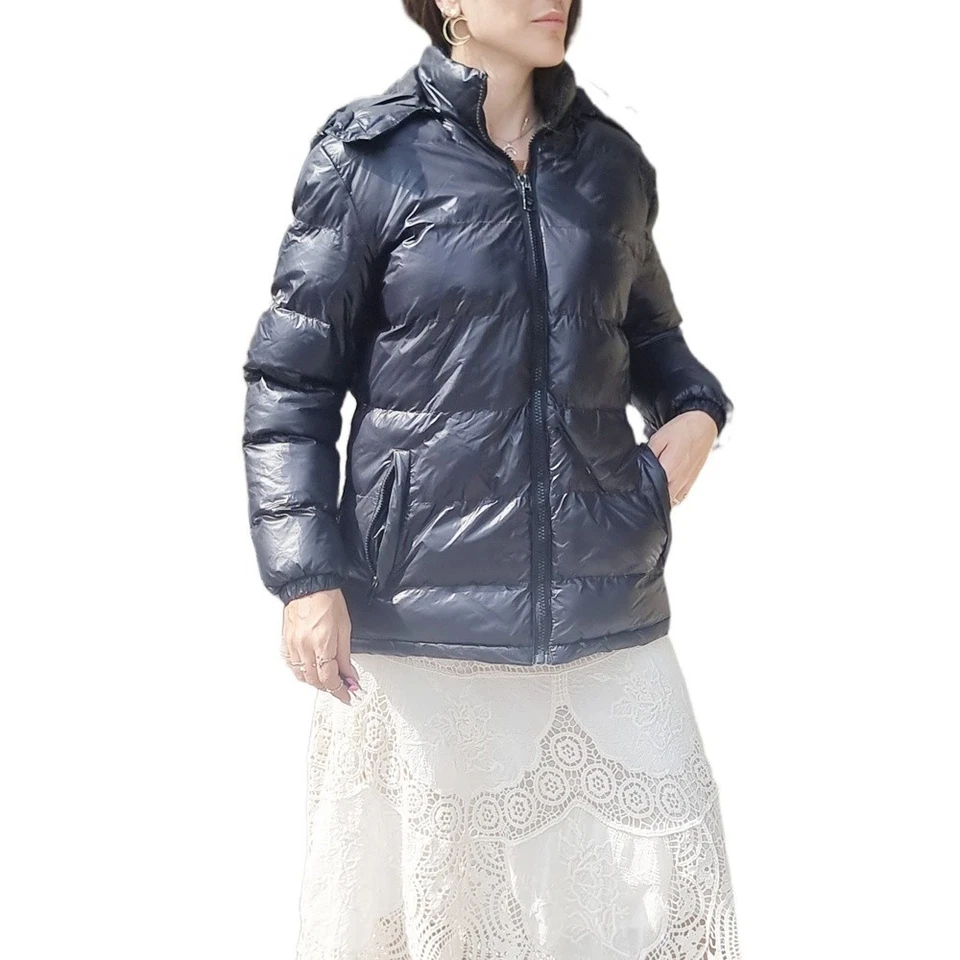 Moncler Acolchado Abajo Puffer Chaqueta Lujo Diseñador Esquí Abrigo Negro Bombardero Invierno Foto 1 de 4