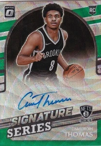 21/22 DONRUSS OPTIC CAMERON THOMAS SIGNATURE SERIES GREEN WAVE BROOKLYN NETS - Bild 1 von 2