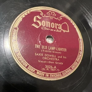 Saxie Dowell Orchestra The Old Lamplighter & Rumors Are Flying /  Sonora 78 - Picture 1 of 4