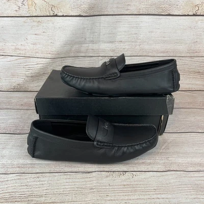 Coach C Coin Mens Sz 7.5D Leather Driver Loafers Black - TRIED ON ONLY - Image 1 of 4
