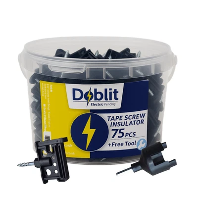 Clip Combi Pour Clôture Électrique Avec Vis En Bois Et Outil De Perçage - Photo 1/4