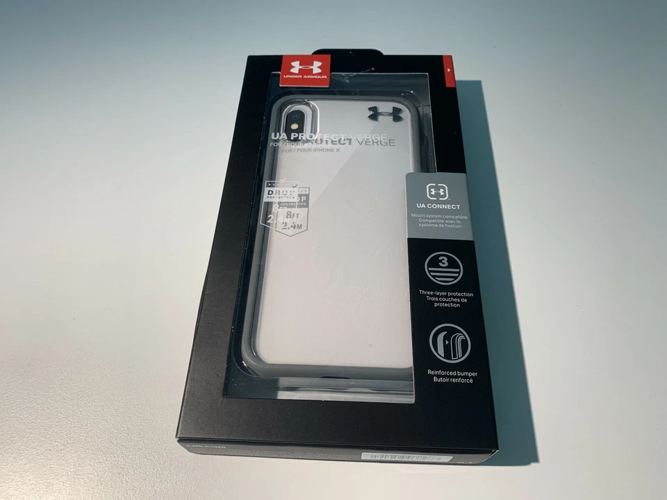 Capa protetora Under Armour UA Protect Verge para iPhone X 10 - Transparente - Imagem 1 de 1