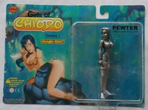 GIRLS OF CHIODO SERIE 1 JUNGLE GIRL ZINNFIGUR SKYBOLT TOYZ 1998 NEU IN VERPACKUNG - Bild 1 von 12