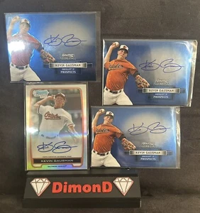 2012 Kevin Gausman Bowman 1st  Chrome Sterling Auto lot X4 Refractor Rc Sp - Picture 1 of 3