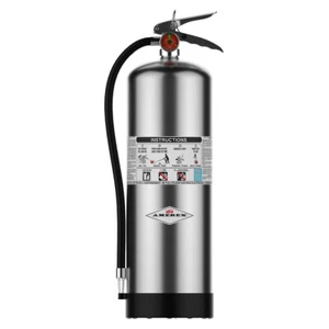 AMEREX 240 2.5 Gal. Water Fire Extinguisher SS Class 2-A 00100 w/ Wall Bracket - Picture 1 of 5
