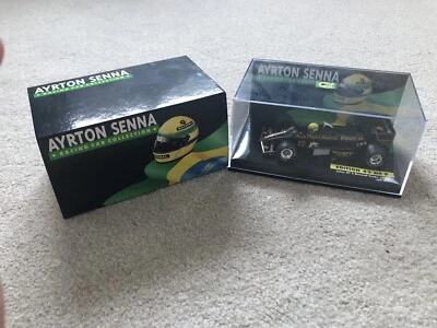 Ayrton Senna 1/43 Minichamps Edition 43 No 9 Lotus 97 T-Renault 1985 - Image 1 of 2