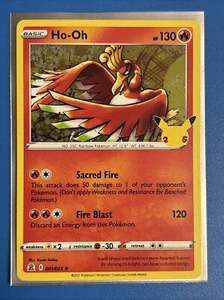 Ho-Oh 001/025 Celebrations Holo Rare Pokemon TCG NM/Near Mint + Card Saver - Bild 1 von 2