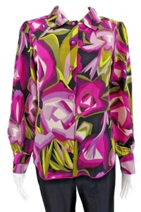 Missoni for Target Damen Webbluse Abstrakt Geometrisch Blumen Rosa Größe S - Bild 1 von 6