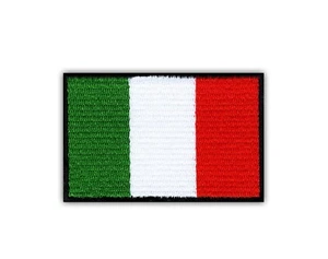 Flagge Von Italy-Big (7 CM X 4.5 CM) Aufnäher / Abzeichen Bestickt - Picture 1 of 1