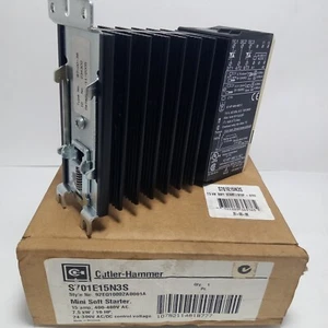 Cutler Hammer S701E15N3S Soft Starter 24-300v AC/DC 7.5kW/10HP 15amp 400-480V AC - Picture 1 of 14