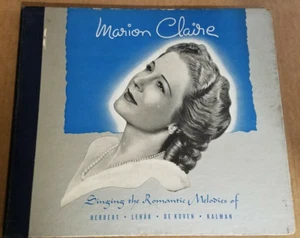 78RPM Victor Set of 3, Marion Claire - Singing Romantic Melodies, VV+V cracked - Picture 1 of 10
