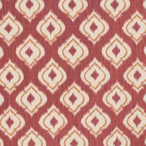 Boyd Salsa rot umweltfreundlich geometrisch Leinen Druck Polsterstoff Meterware - Bild 1 von 8