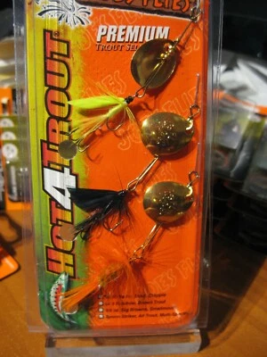 Joe's Flies Premium Trucha Hot4Trout Paquete de 3 Cebos Giratorios Selección GRP4 Talla 8 Foto 1 de 4