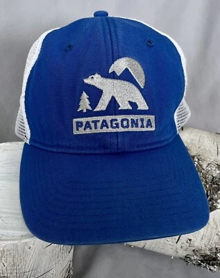 De Colección Patagonia RARO Oso Polar Luna Montaña Puesta de Sol Camionero Malla Snapback Gorra Gorra Foto 1 de 4