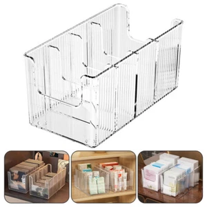 1pcs Detachable Divider Vinyl Record Display Boxes Clear DVD Holder Collection - Photo 1/11
