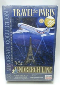 Minicraft Travel to Paris Lindbergh Line 777 1000 pieces Factory Sealed Box NIB - Picture 1 of 3