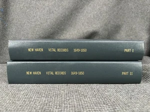 New Haven Vital Records 1649-1850 Teile 1 & 2 HC - Bild 1 von 7