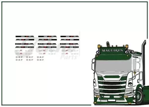 Tekno | 88173 DAF 2800 - 3300 - 2600 'WaterDecal' Set Escala 1:50 - Imagen 1 de 1