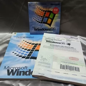 Microsoft-Windows 98 Getting Started 2nd Edition Two Booklets/CD Rom/Product Key - Picture 1 of 4