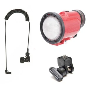 INON S-220 Nouveau Flash Stroboscopique Plongée Compact Et Puissant Kit + - Picture 1 of 11