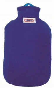 Sanger Blue 2 Litre Hot Water Bottle Comfortable Removable Fleece Cover Quality - Picture 1 of 1