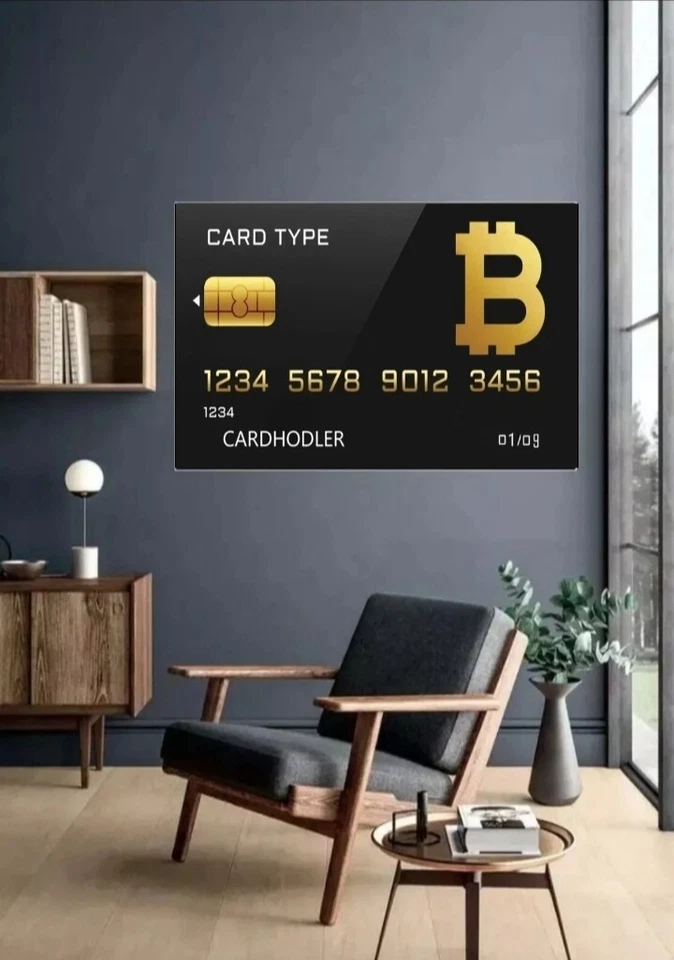 * EXCLUSIVE LIMITED AMOUNT*  Bitcoin 27×40  Motivation Canvas Art Home Decor  - Image 1 of 1