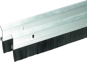 SB36 Extra Brush Door Sweep, 2-Inch X 36-Inch Long, Silver-Aluminum - 2-Pack - Picture 1 of 11