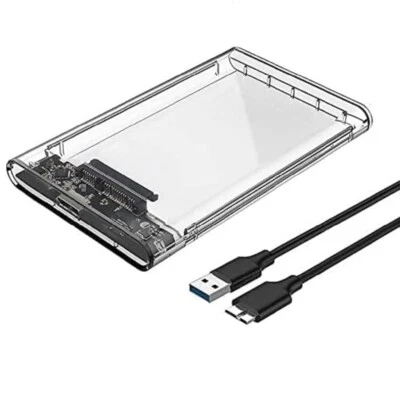 Laptop Casing 2.5" USB 3.0 HDD/SSD Enclosure Case Cover SATA to USB 3.0 External - Image 1 of 4