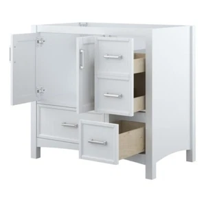 CRAFT + MAIN Everleigh 36-in White Bathroom Vanity Base Cabinet without Top - Picture 1 of 4