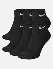Nike Everyday Cotton Cushion Low Training Socks Black/white 6 Pair L 8-12 Sx7672