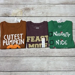 Toddler Boy Lot Of Holiday Shirts Size 5T. NWT! 3 Long Shirts For Fall/Winter. - Picture 1 of 10