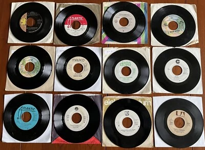 Huge Lot of (12) R&B Promo 45 RPM Records - Image 1 of 2