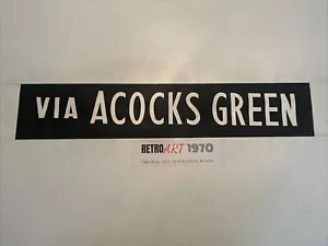 Acocks Green - Acocks Green 1.10 1975 Busjalousie 35"" Geschenk - Bild 1 von 12