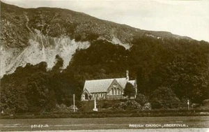 REAL PHOTO POSTCARD OF ABERFOYLE CHURCH, (NEAR CALLANDER), PERTHSHIRE, SCOTLAND - Foto 1 di 2
