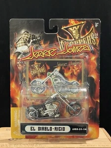 2005 JESSE JAMES WEST COAST CHOPPERS EL DIABLO RIGID SILVER 1:31 SCALE - Picture 1 of 8