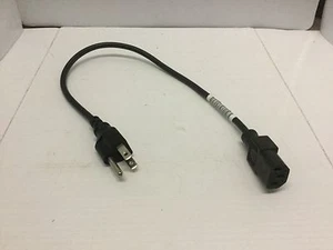 Longwell 7A 125V Cable Power Cord 3 prong 20" Black - Foto 1 di 5