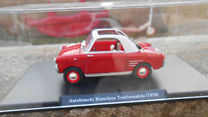 Die Cast Auto Vintage Autobianchi Bianchina Transformable 1958- Échelle 1/24