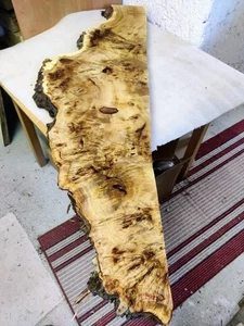 Tabla de álamo Maser 132 x 41 - 14 x 5 cm resina epoxi álamo burl C 44 - Imagen 1 de 13