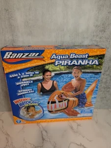 Banzai 45 inch Piranha Inflatable Ride On - Brand New in Open Box - Picture 1 of 8