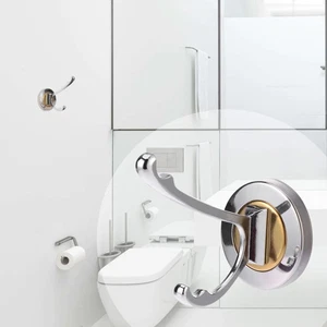Stainless Steel Hooks Clothes Hat Hooks Punch Hangers Wall Hooks Single Hook - Picture 1 of 12