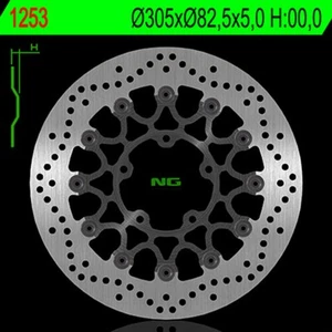 Disco de freno ng brakes redondo flotante para moto repuestos ciclomotor - Imagen 1 de 1