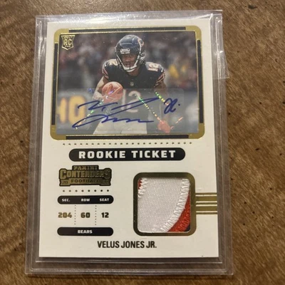2022 Contenders Football Venus Jones Jr. Rookie Ticket RPA Gold Foil RC SSP - Image 1 of 2