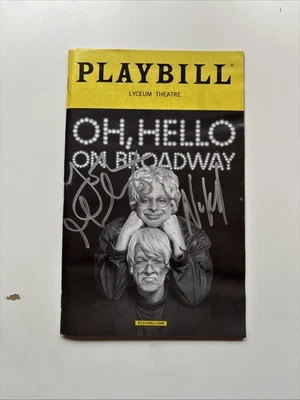 Oh Hello Signed Broadway Playbill Nick Kroll John Mulaney - Image 1 of 4